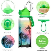 Cute Water Bottle with Straw for Women Teen Girls 900ml BPA Free Tritan & Leak Proof One Click Open Flip Top & Easy Clean & Soft Carry Loop 30oz Cute Water Bottle with Straw for Women Teen Girls 900ml BPA Free Tritan & Leak Proof One Click Open Flip Top & Easy Clean & Soft Carry Loop 30oz